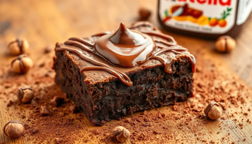 Brownie de Nutella cremoso