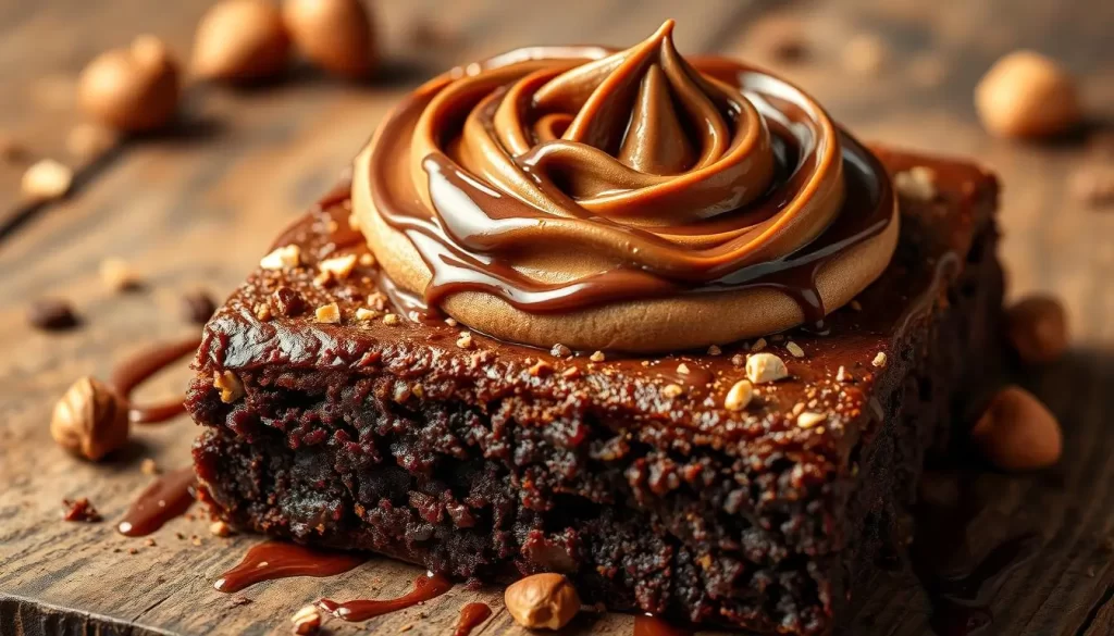 Close do Brownie de Nutella